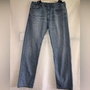 Levi 505 light 5 pocket blue jeans mens 36x34